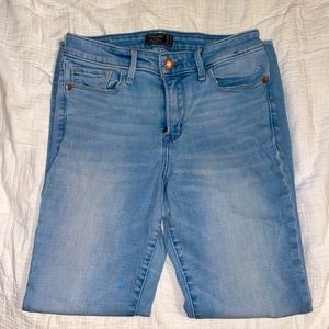 Light wash, skinny Abercrombie and Fitch jeans.